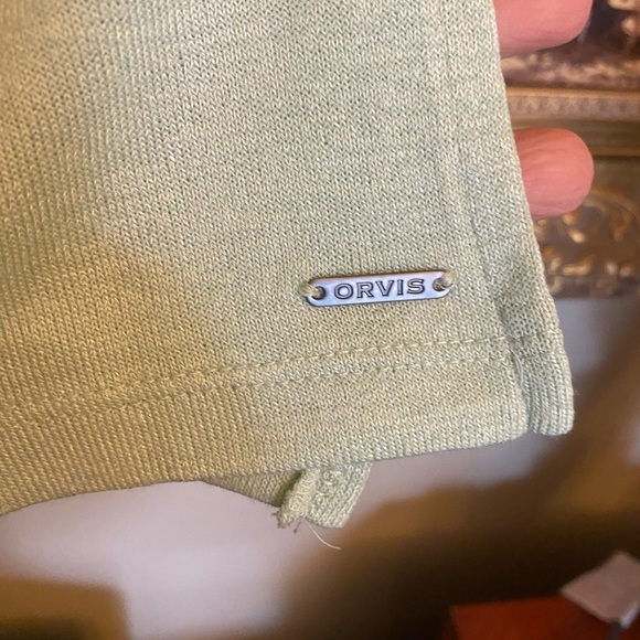 NWT Orvis Women's Short Sleeve V-Neck Tunic Knit Top Light Green - Picture 3 of 4